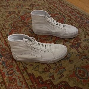 White High-Top Vans